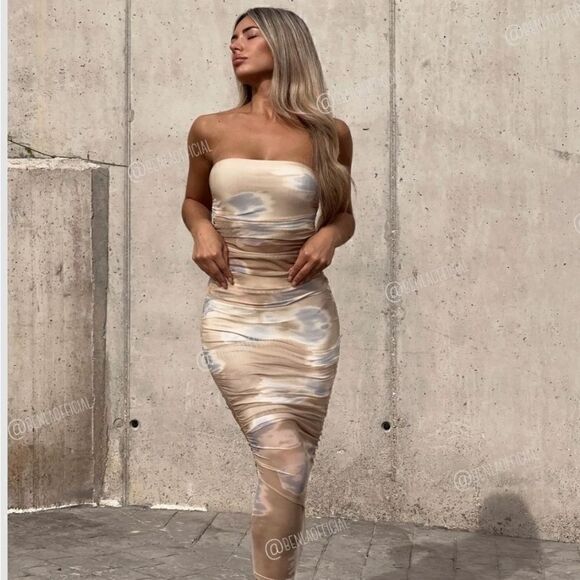 ZARA PRINTED TULLE SKIRT - Picture 2 of 9